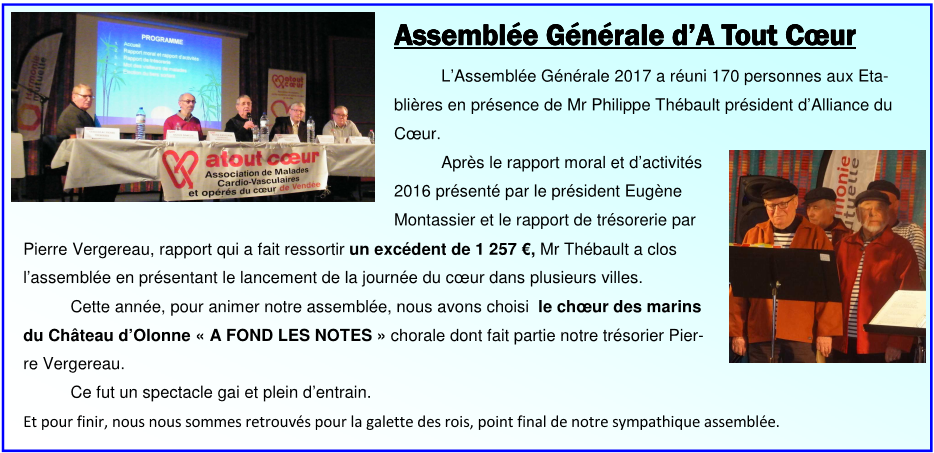 Assemblée Générale d'A Tout Cœur