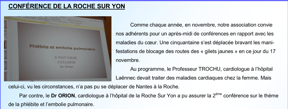 Conférérence la roche sur yon 1sur5