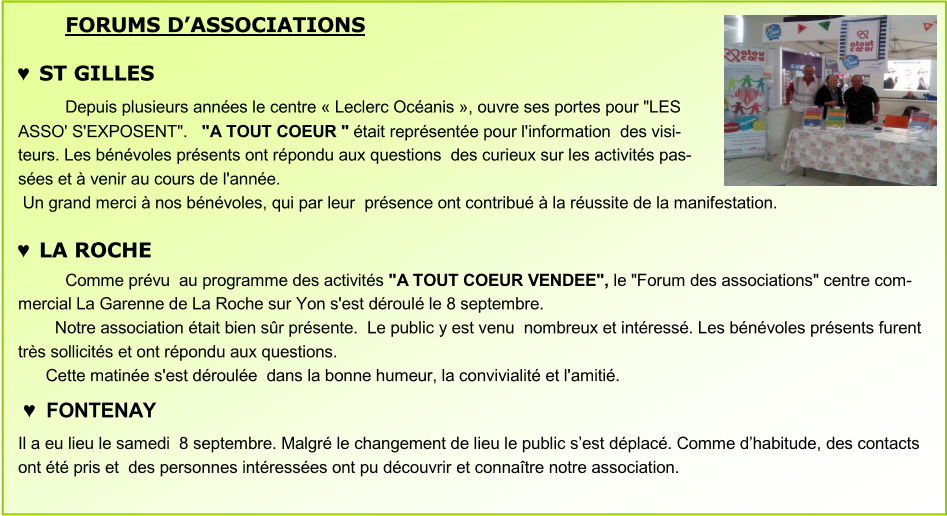 Forums d'Associations