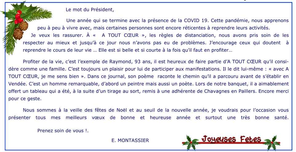 Le mot du Président