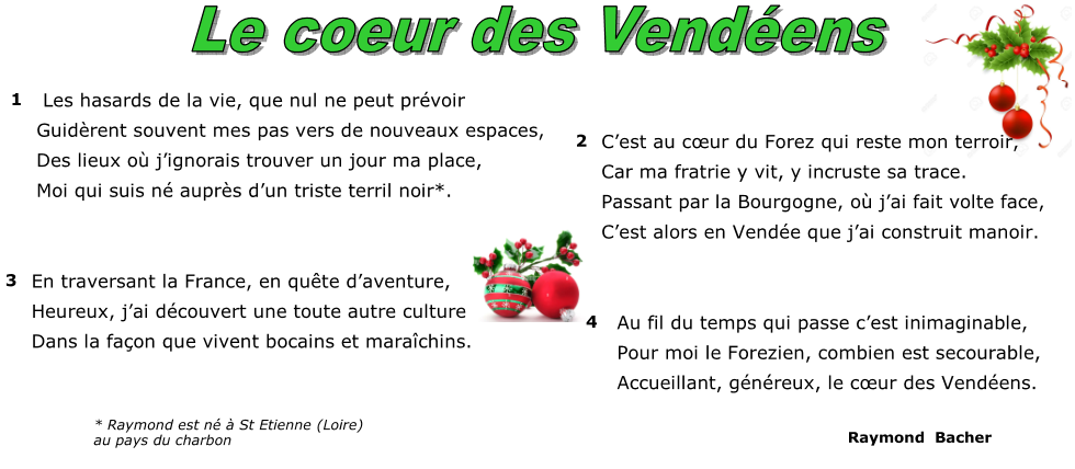 Poème Le Cœur des Vendéens