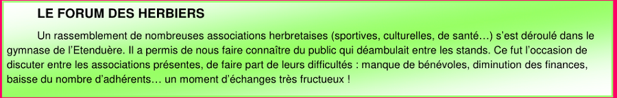 Le forum des herbiers