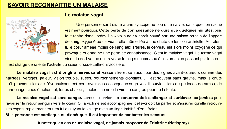 Le malaise vagal