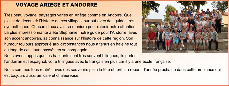 Voyage Ariège et Andorre
