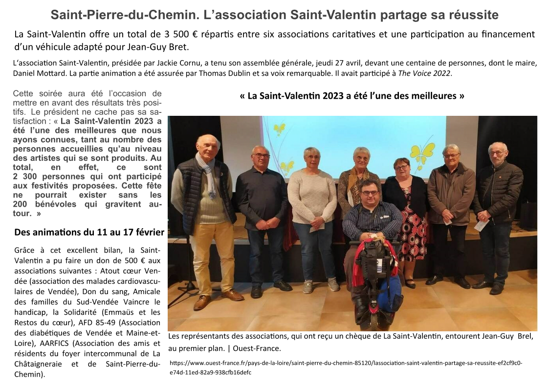 Association saint valentin