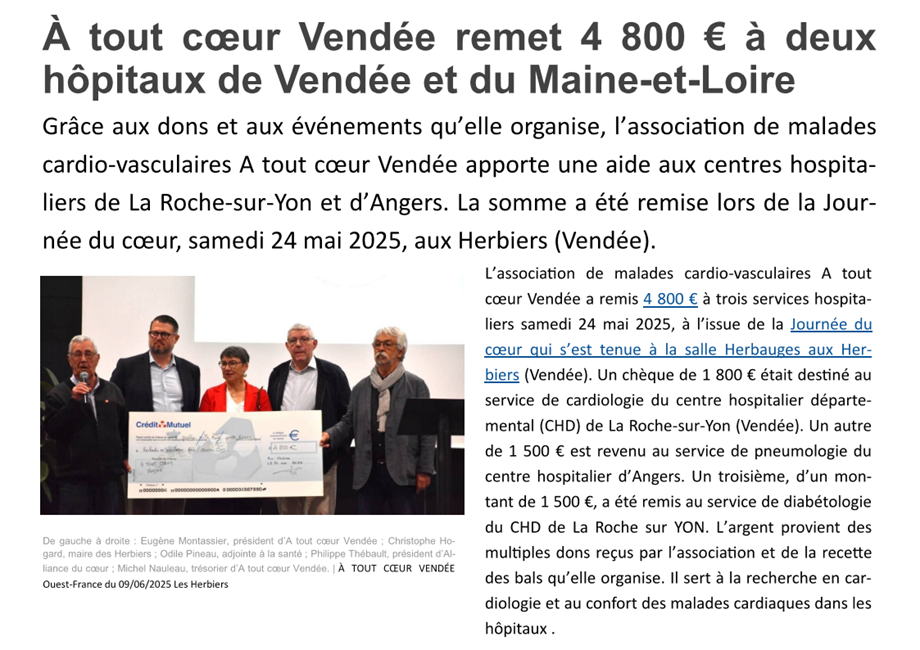 Remise de cheques jdc