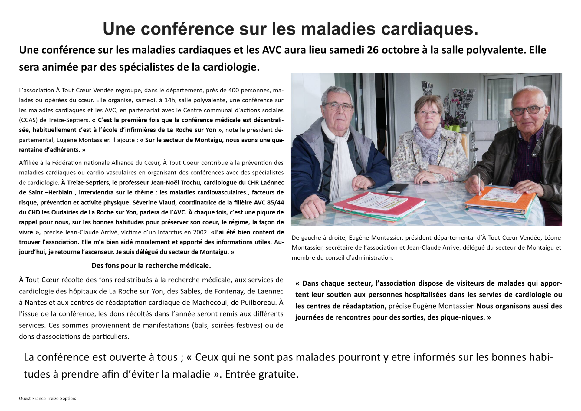 Treize septiers conference